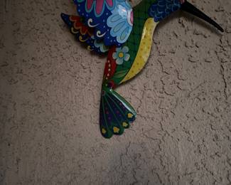 Hummingbird hanging.