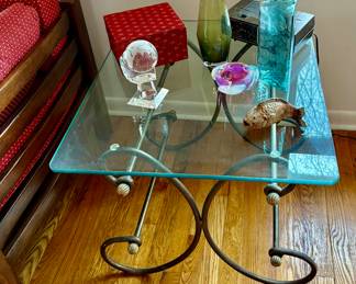 BRASS END TABLE