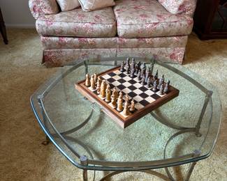 MCM BRASS COFFEE TABLE