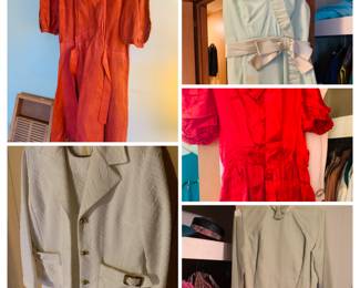 collection of 1950s,1960s, and 1970s clothing