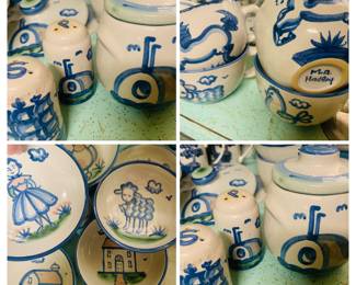 Artist made M A Hadley pottery