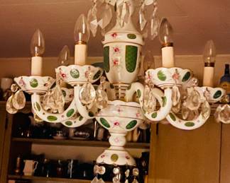 Bohemian glass chandelier
