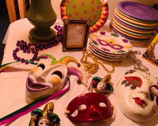 Mardi Gras decorations!