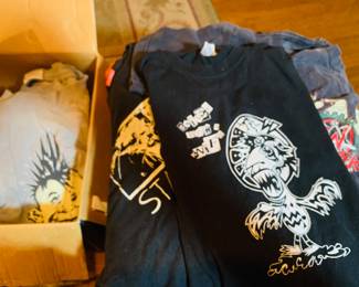 collection of "Heavy Metal" band t shirts
