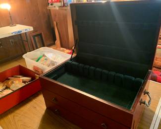 large silver chest
