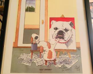 framed "Self Portrait" by Jim Tweedy