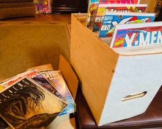 collection of Super Heroes comic books