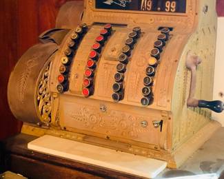 antique National cash register model 442 serial number 1314142
