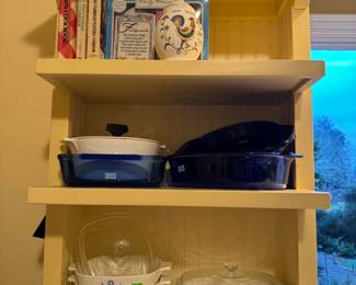 Vintage Corning ware and Cobalt Cookware