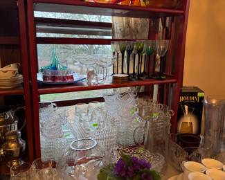 Vintage Orange Flame Glassware