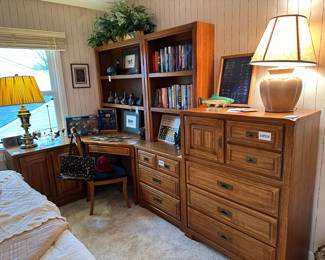 Young Hinkle Dresser, Bookcase, Young Hinkle Desk,   Books
