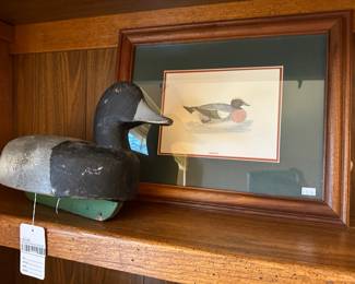 Wooden Decoy Duck (B), Duck Art