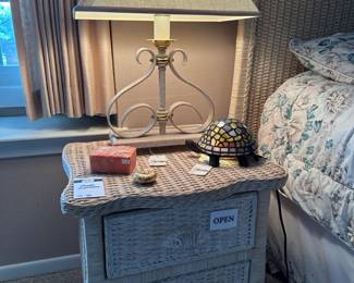 Turtle Tiffany Lamp, Wrought Iron Table Lamp