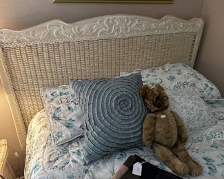 Pillows, Full Size Wicker Bed Frame, Full Size Mattress