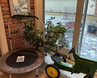 John Deere Pedal Tractor, Mini Trampoline
