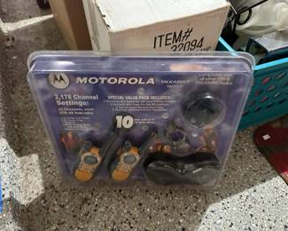 Motorola walkie talkies