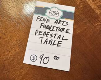 Fine Arts Furniture Pedestal Table