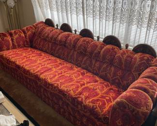 This amazing sofa - 1970's funk at its finest. 