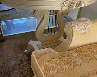 Lyre Table in Hollywood regency