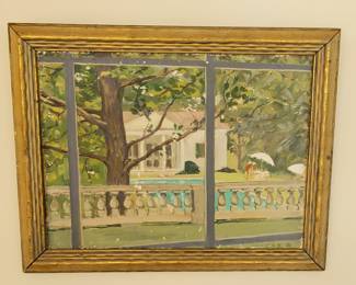 Oil on canvas. Initial signature