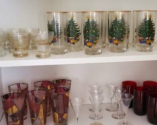 Selection of the large collection of glassware