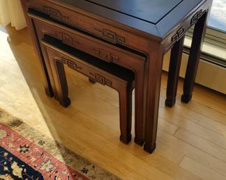 Nest of Asian Inspired Tables