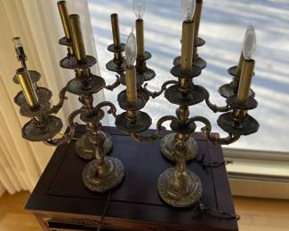 Plated Electrified Candelabras