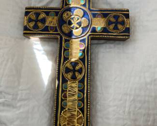 Denmark Faience Royal Copenhagen Cross by Kari Christensen