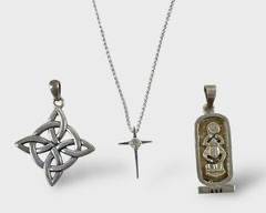 Sterling Pendant Necklace Lot