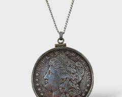 1887 Morgan Silver Dollar Coin Necklace