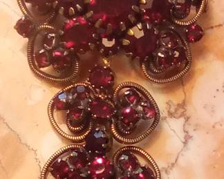 Victorian Garnet brooch
