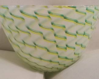 James Carpenter / Venini , Murano blown glass calabash bowl