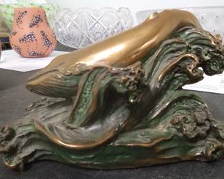 Joseph Addotta Bronze Whale Sculpture EBAY SOLD $180.00