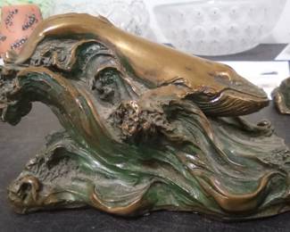 Joseph Addotta Bronze Whale Sculpture EBAY SOLD $180.00