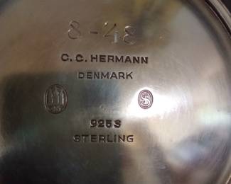 C. C. Herman Denmark Sterling teapot