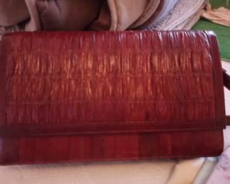 Vintage eel skin purse