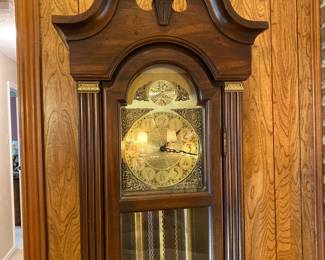 Pearl grandfather clock