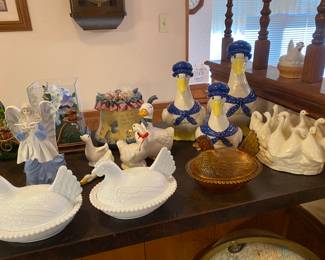80’s goose kitchen collection, hen in nest, 