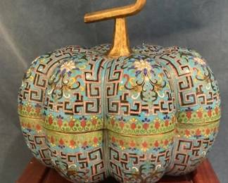 Cloisonn Pumpkin