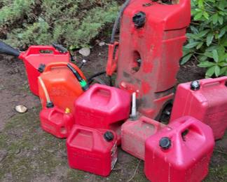Gas Cans Of All Sizes