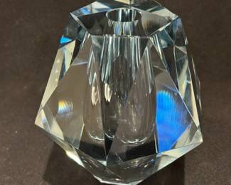 Strombergshyttan Crystal Diamond Cut Vase