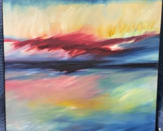 Return To The Sea Oil Paining by L Kostrorala