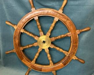 Solid Wood Ships Wheel