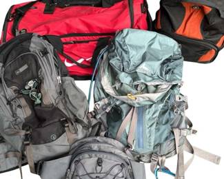REI Tamrac Gregory Backpacks and Nike Duffel Bag