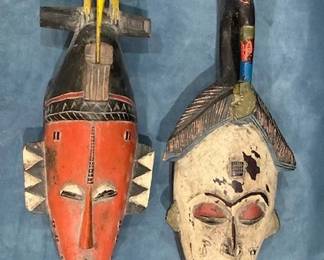 Hand Carved African Masks