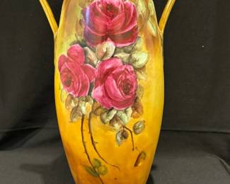 Austrian Hand Painted Porcelain Vase