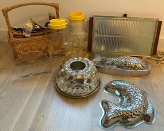 Vintage Food Warmer And Juice Pitchers