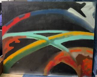 Original Painting Space Highway