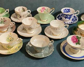 Gladstone Clarence Paragon And More Teacups And Saucers