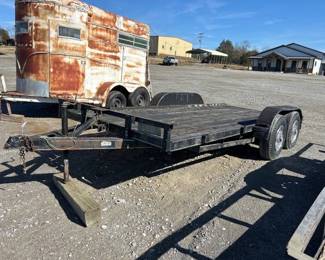 LONE WOLF 77X16 CAR HAULER TRAILER